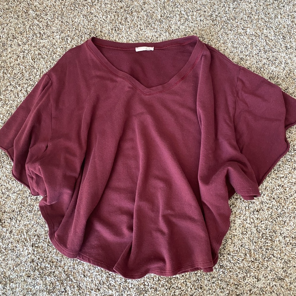 Loose V Neck T-Shirt